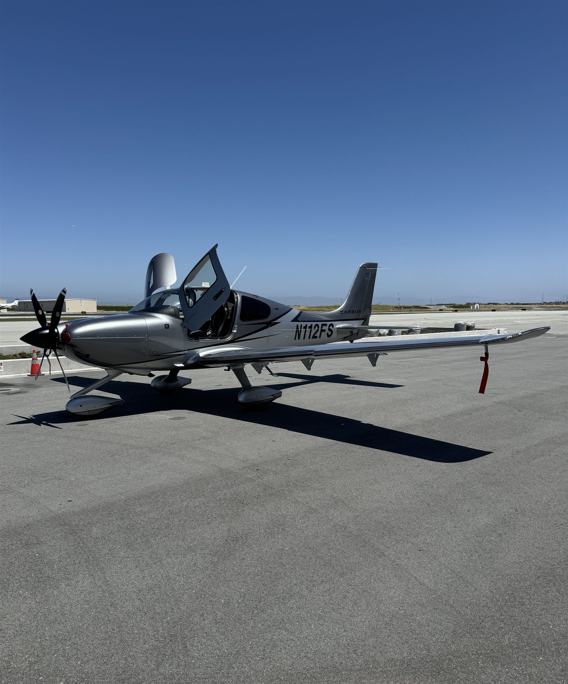 Aircraft parked on the ramp